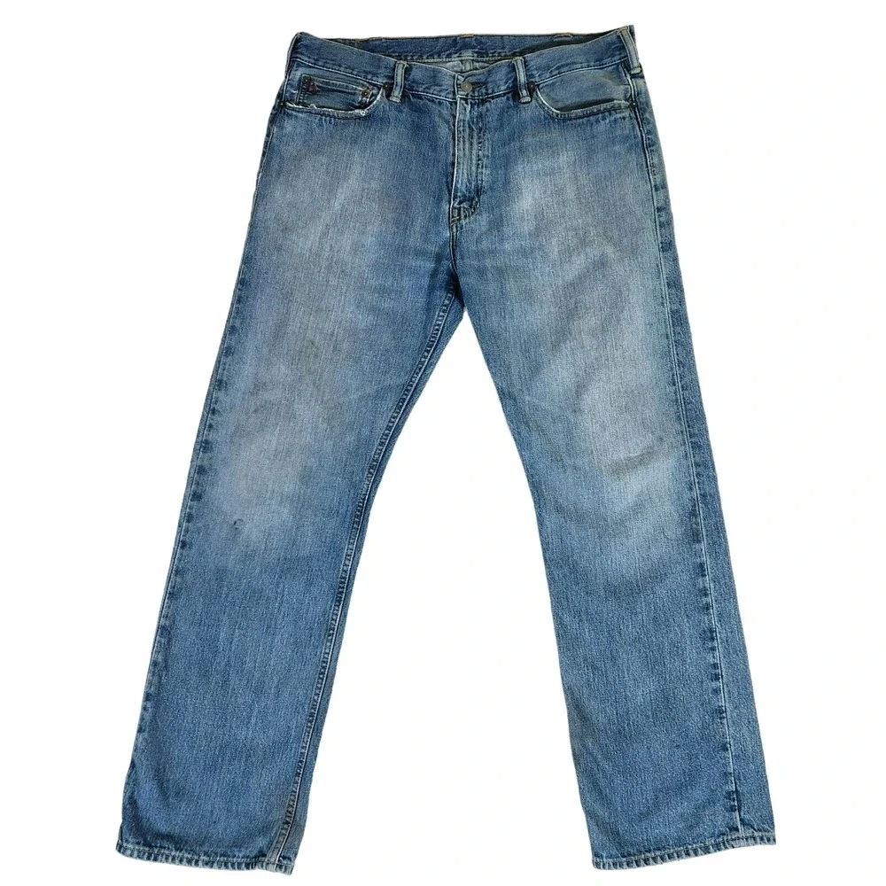 Polo Ralph Lauren Classic 867 Jeans Mens 38x32* (Fits 38x31) Blue Denim Straight